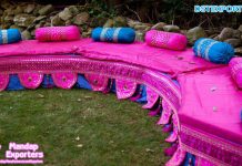 Outdoor Mehndi Ceremony Seating Bridal Bed Outdoor Mehndi Ceremony Seating Bridal Bed