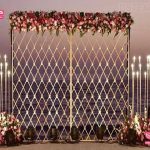 Vibrant Sangeet Night Candle Wall Decoration