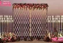 Vibrant Sangeet Night Candle Wall Decoration Vibrant Sangeet Night Candle Wall Decoration