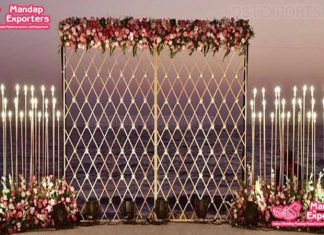 Vibrant Sangeet Night Candle Wall Decoration Vibrant Sangeet Night Candle Wall Decoration