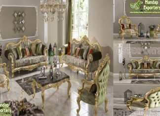 7 Seater High Carved Sofa Set For Home