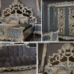 Antique Platinum Wooden Craft Bedroom Furniture