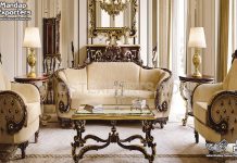 Contemporary Wooden Crafted Living Room Furniture Set Contemporary Wooden Crafted Living Room Furniture Set