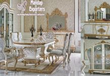 European Style 6-Seater Dining Table Set