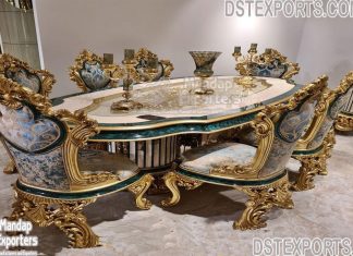 European Style Luxury Dining Table Set