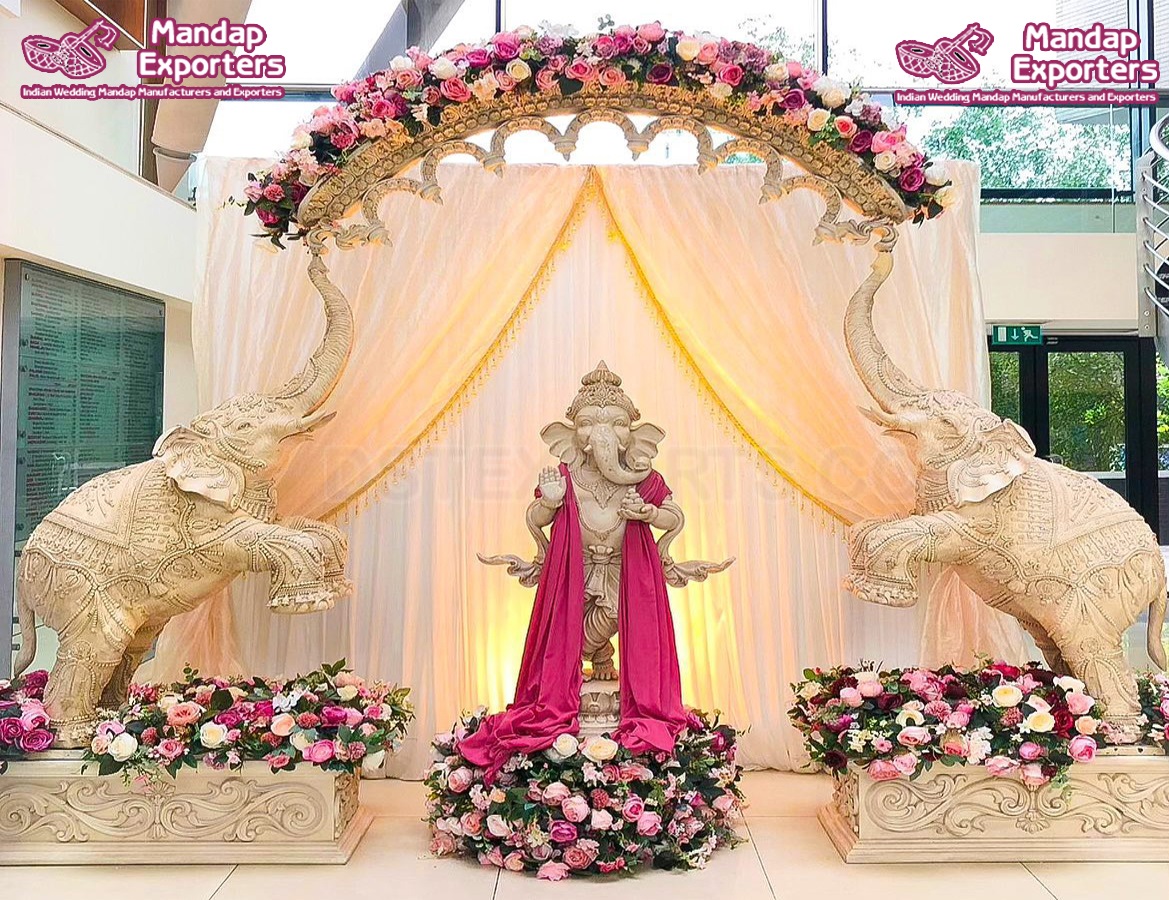 Exclusive Wooden Elephant Statue For Wedding Entrance