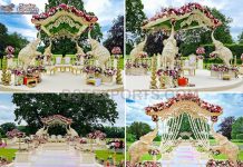 Fabulous Elephant Carved Outdoor Wedding Mandap Fabulous Elephant Carved Outdoor Wedding Mandap