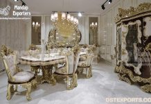 French Luxurious Crafted Dining Room Furniture