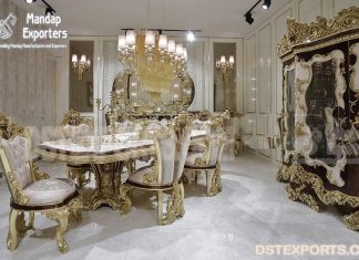 French Luxurious Crafted Dining Room Furniture
