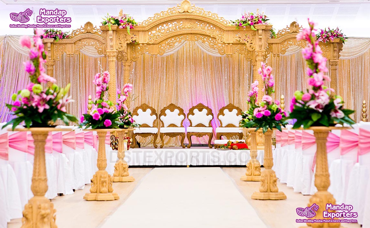 High Quality Wooden Wedding Mandap Hut