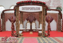 Hindu Wedding Ceremony Wooden Mandapam