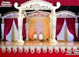 Latest Wedding Fiber Moustache Style Mandap Latest Wedding Fiber Moustache Style Mandap