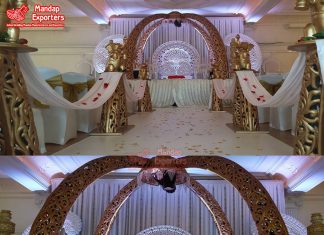 Majestic Elephant Trunk Pillars Wedding Mandap Majestic Elephant Trunk Pillars Wedding Mandap