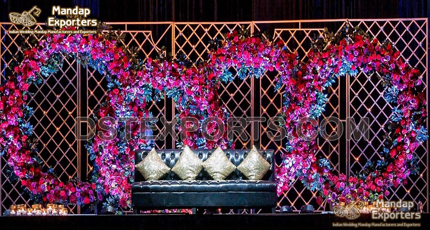 Modern Wedding Backdrop Candle Walls Decor