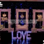 Roman Palace Theme White Wedding stage