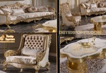 Royal Antique Golden Carved Sofa Set