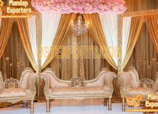 Royal Golden Wedding Theme Sofa Set Royal Golden Wedding Theme Sofa Set