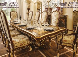 Standard Teak Wooden Handicraft Dining Table Set Standard Teak Wooden Handicraft Dining Table Set
