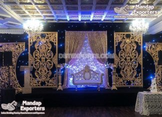 Stunning Wedding Stage Backdrop Panel Decoration