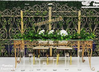 Wedding Stage Metal Arch Screen Backdrop