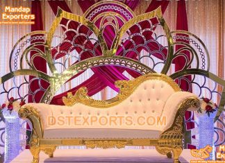 Wholesale Flower Design Wedding Metal Frame