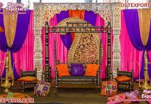 Attractive Outdoor Mehandi Stage Swing Decor Attractive Outdoor Mehandi Stage Swing Decor