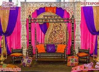 Attractive Outdoor Mehandi Stage Swing Decor Attractive Outdoor Mehandi Stage Swing Decor