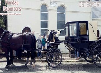 British Style Black Landau Horse Carriages British Style Black Landau Horse Carriages