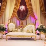 Classical Bride Groom Loveseat For wedding Stage