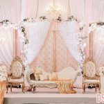 Elegance Muslim Wedding Stage Decoration Setup
