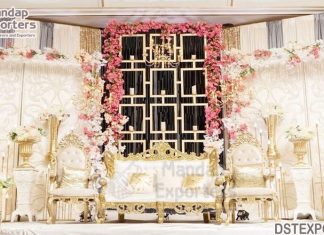 Elegant Wedding Stage Candle Wall For Backstage Elegant Wedding Stage Candle Wall For Backstage