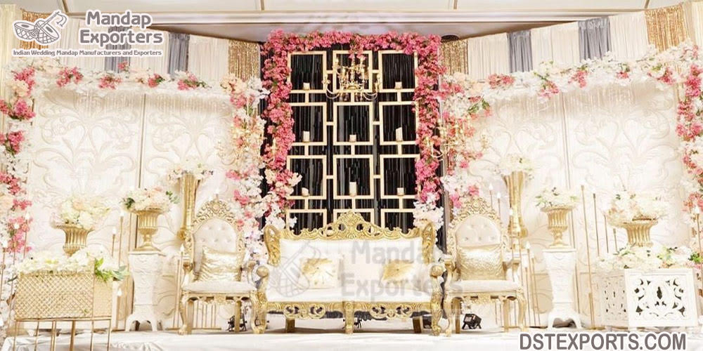 Elegant Wedding Stage Candle Wall For Backstage