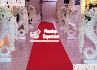 Elegant Wedding White Flower Pot/ Pillars Elegant Wedding White Flower Pot/ Pillars
