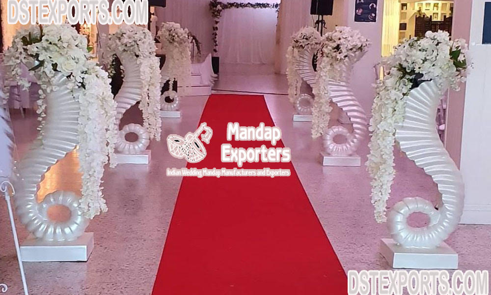 Elegant Wedding White Flower Pot/ Pillars