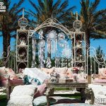 Exclusive White Metal Gate Frame For Wedding