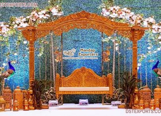 Grand Sangeet & Mehendi Function Swing Decor Wooden Swing Manufactuerr