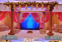 Hindu Wedding FRP Spiral Mandap Decor Wedding Mandap Decor