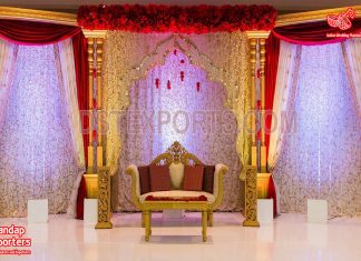 Indian Arch Style Backdrop Curtains For Weddings Wedding Backdrops Embroidered Curtains