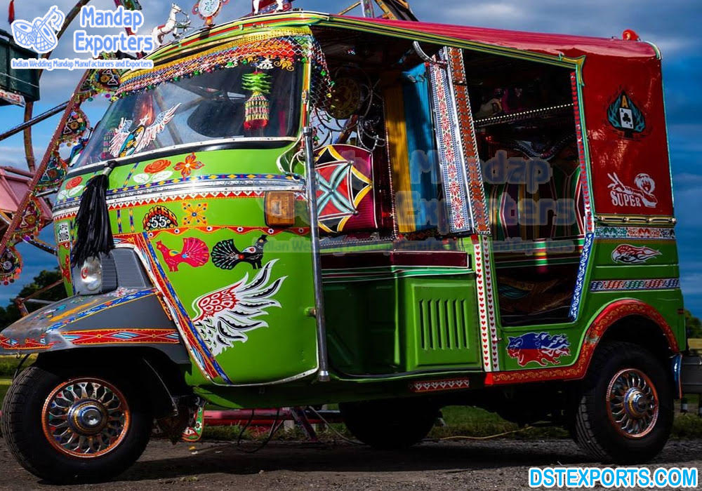 Indian Auto Rickshaw For Wedding Photoshoot