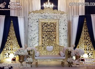 Latest Fiber Gold Frames For Wedding Stage Latest Fiber Gold Frames For Wedding Stage