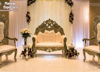 Luxurious Wedding Stage Maharaja Sofa Set Luxurious Wedding Stage Maharaja Sofa Set