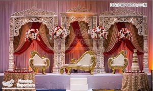 Maharaja Style Wedding Stage Decoration