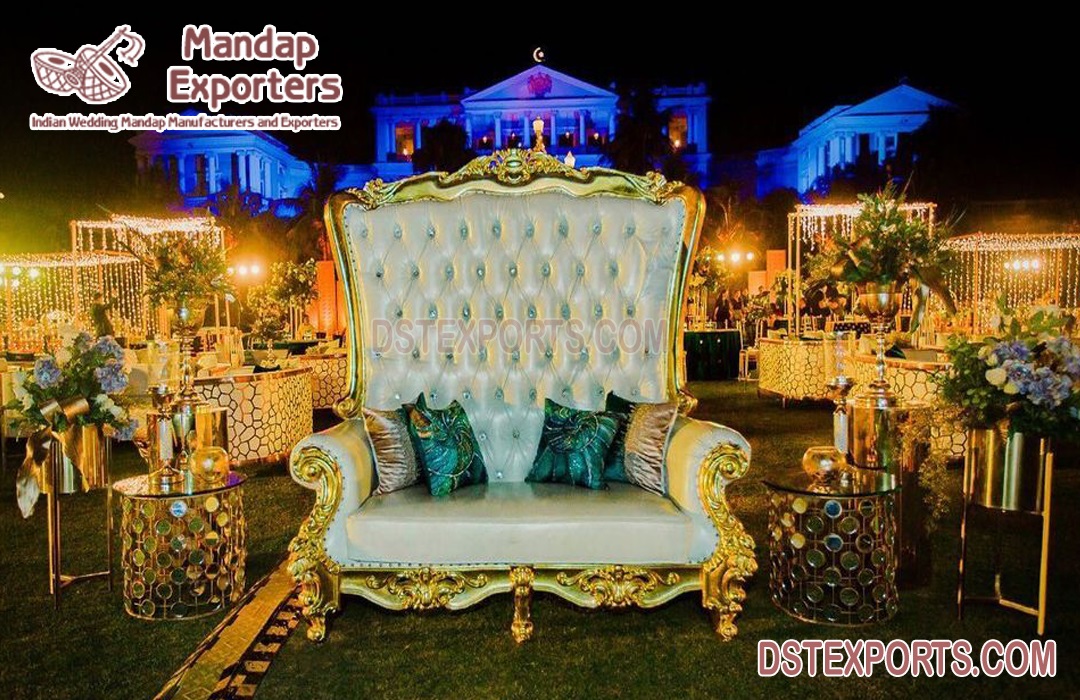 Royal Designer High Back Sofa For Weddings