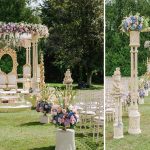 Royal Outdoor Wedding Wooden Mandap Decoration