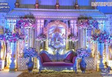 Traditional Manavarai Wedding Ganesha Stage Traditional Manavarai Wedding Ganesha Stage