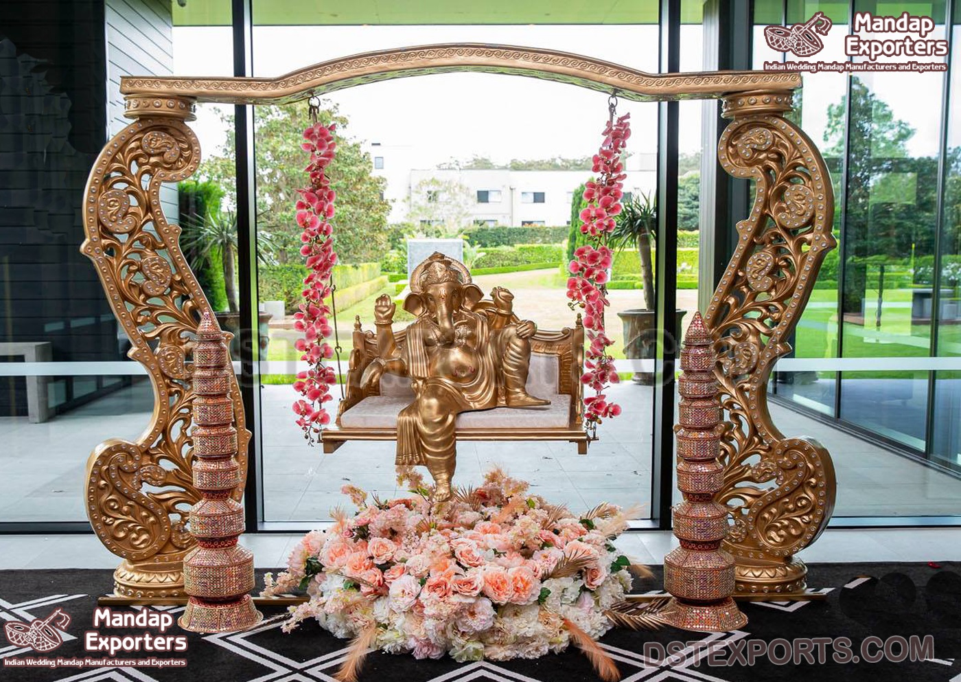 Wedding Entry Ganesha Decoration Swing Setup