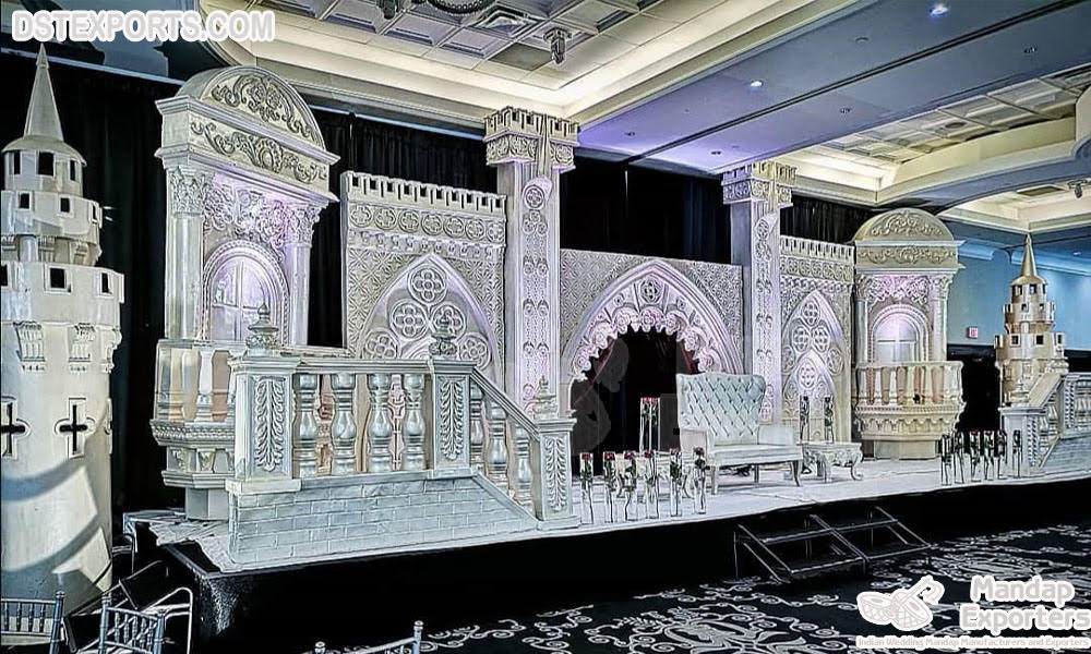 Western Style Asian Wedding Stage Decor