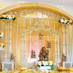 Grand Wedding Ganesha Wooden Welcome Decoration