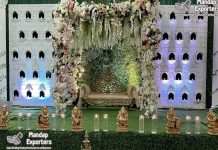 Indian Style Wedding Candle Backdrop Setup Indian Style Wedding Candle Backdrop Setup