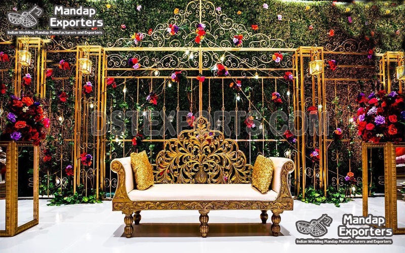 Luxury Wedding Stage Bride Groom Sofa
